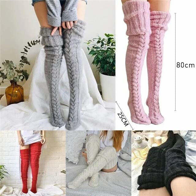 Black Friday 50% OFF - 🎁PeakRoo Warm Over Knee Extra Long Knitted Socks