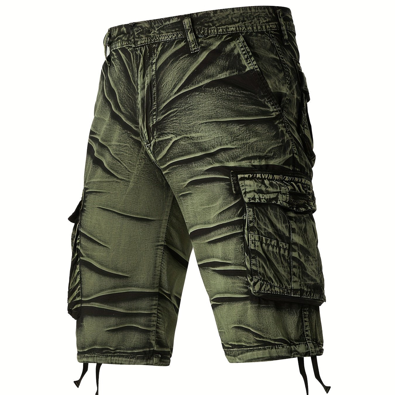 Gearbibi Camo Pattern Cotton Cargo Shorts