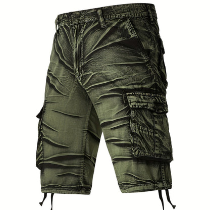 Gearbibi Camo Pattern Cotton Cargo Shorts