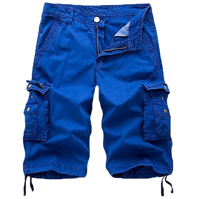 Kanoosport Mens Cargo Shorts Multi Pockets Twill Cargo Shorts