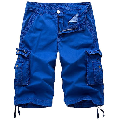 Kanoosport Mens Cargo Shorts Multi Pockets Twill Cargo Shorts