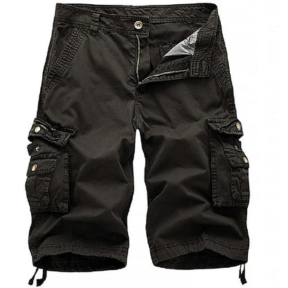 Kanoosport Mens Cargo Shorts Multi Pockets Twill Cargo Shorts