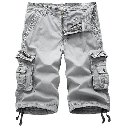Kanoosport Mens Cargo Shorts Multi Pockets Twill Cargo Shorts