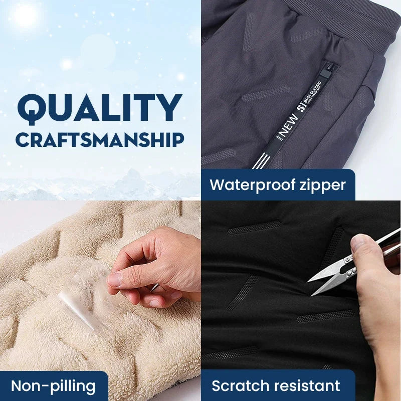 PeakRoo FleeceActive™ - Unisex Fleece-Lined Waterproof Pants