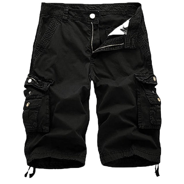 Kanoosport Mens Cargo Shorts Multi Pockets Twill Cargo Shorts