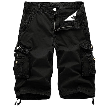 Kanoosport Mens Cargo Shorts Multi Pockets Twill Cargo Shorts