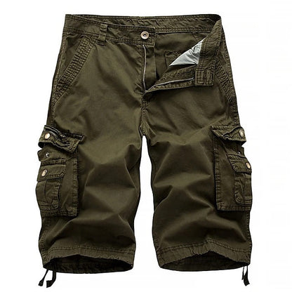 Kanoosport Mens Cargo Shorts Multi Pockets Twill Cargo Shorts