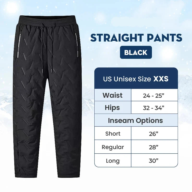 PeakRoo FleeceActive™ - Unisex Fleece-Lined Waterproof Pants