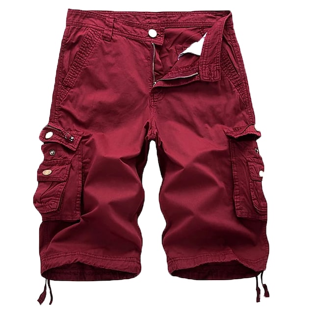 Kanoosport Mens Cargo Shorts Multi Pockets Twill Cargo Shorts