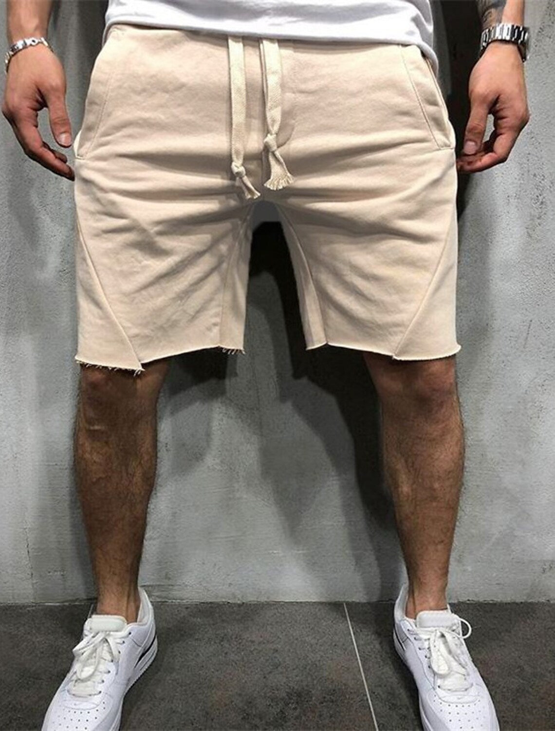 Gearbibi™ Loose Plain Elastic Waist Shorts