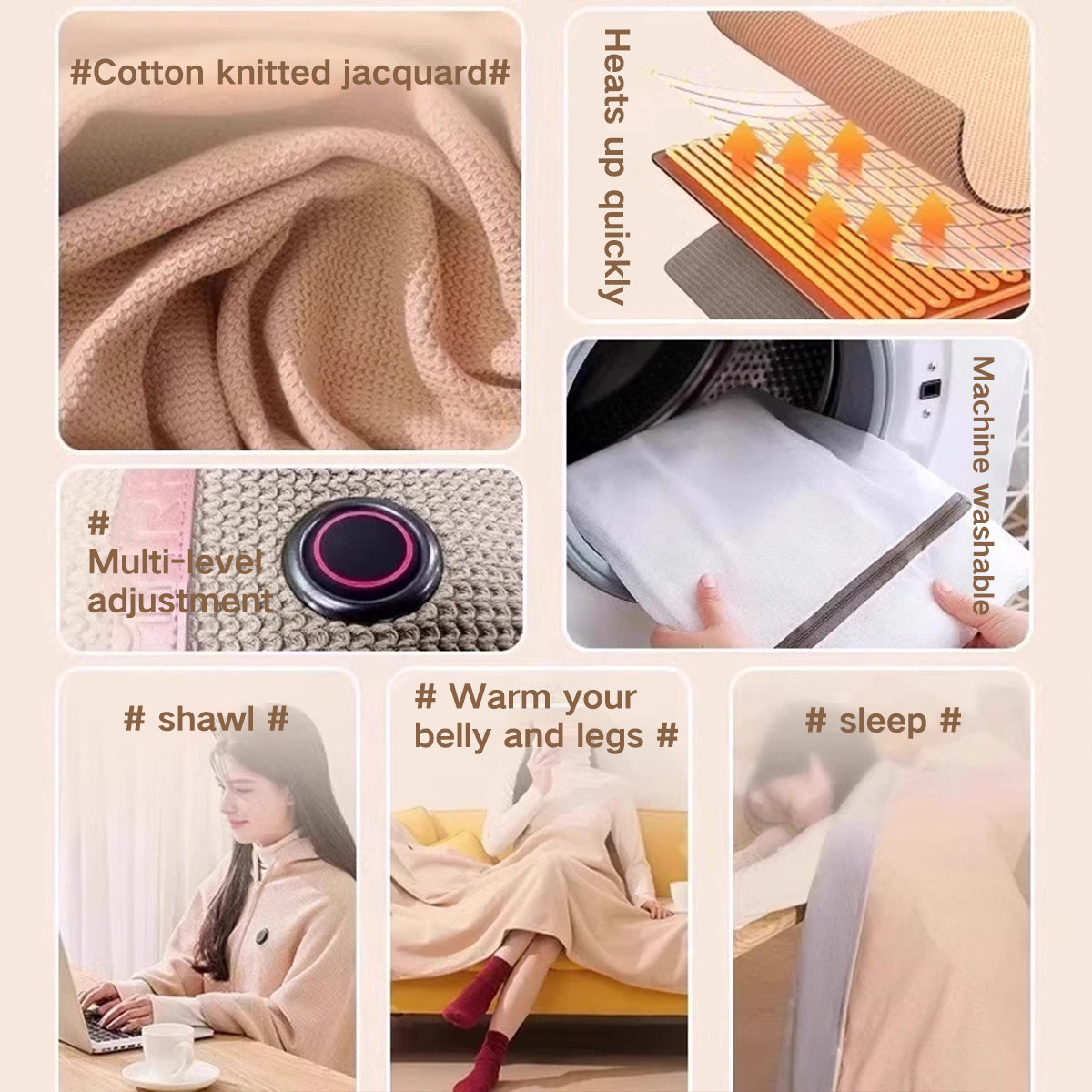 PeakRoo Portable Heated Shawl (Buy 2 Free Shipping)