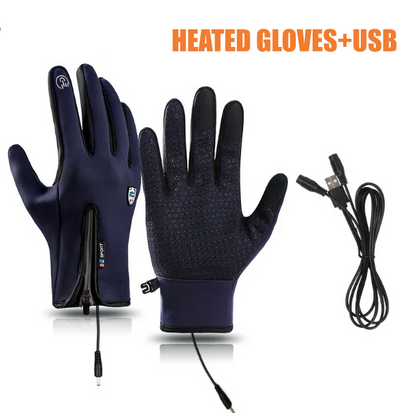 Happy New Year 50% OFF - 🎁PeakRoo Rechargeable Heated Electric touchscreen Gloves