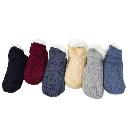 PeakRoo Fleece-Lined Non-Slip Thermal Slippers Socks-Buy 2 Pcs Get Free Shipping