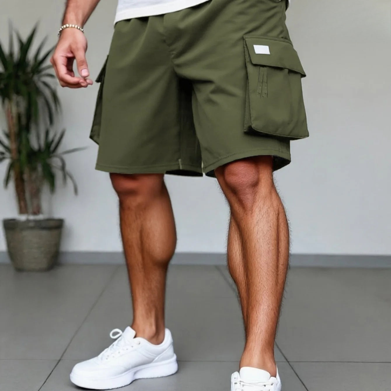 Men's Plus-size Casual Cargo Shorts