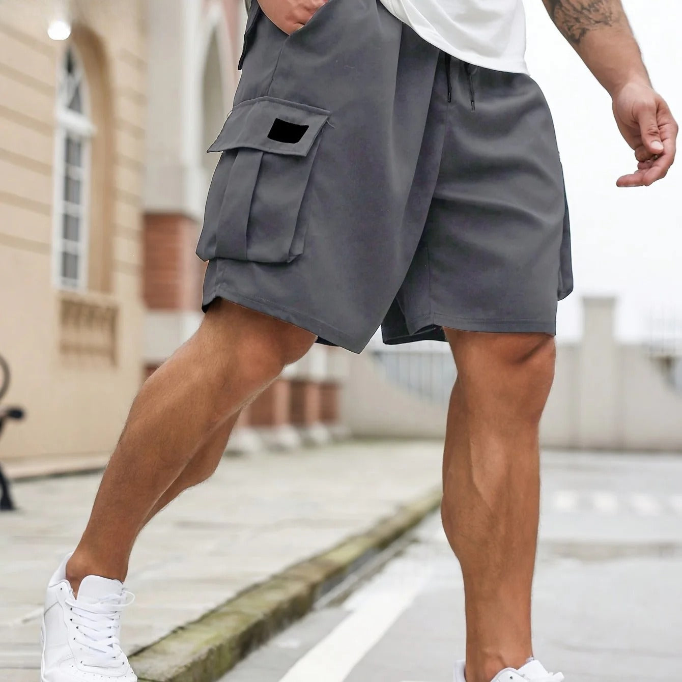 Men's Plus-size Casual Cargo Shorts