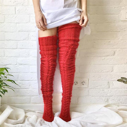 Black Friday 50% OFF - 🎁PeakRoo Warm Over Knee Extra Long Knitted Socks