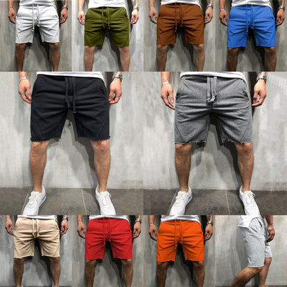 Gearbibi™ Loose Plain Elastic Waist Shorts