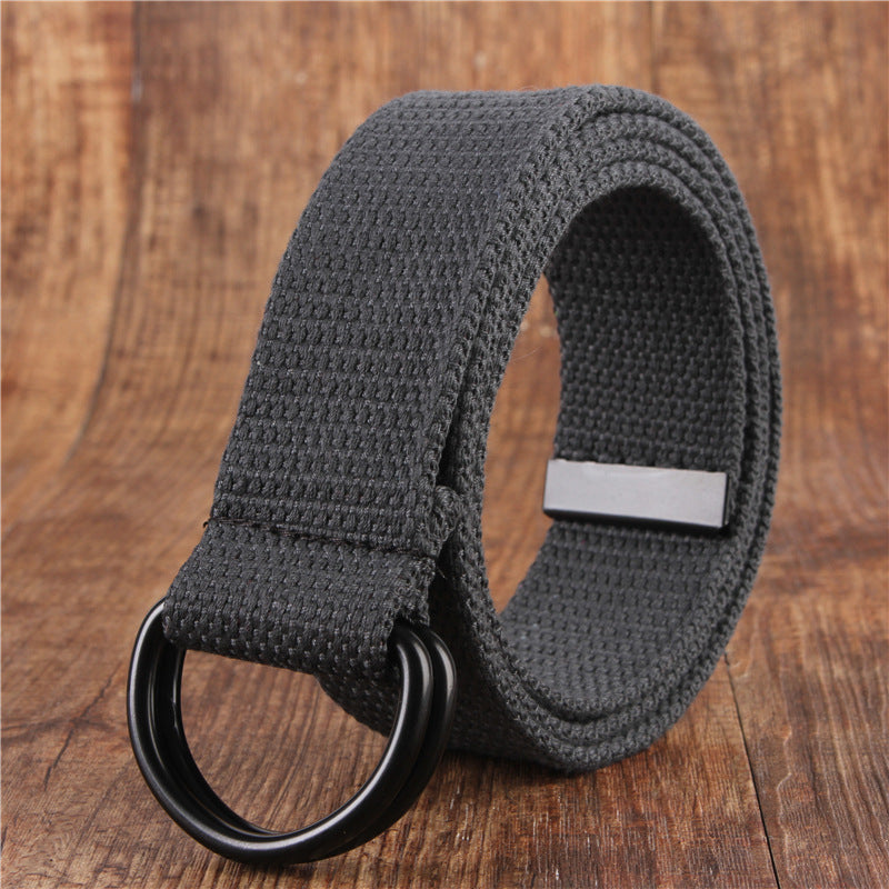Gearbibi Double Buckle Canvas Simple Belt