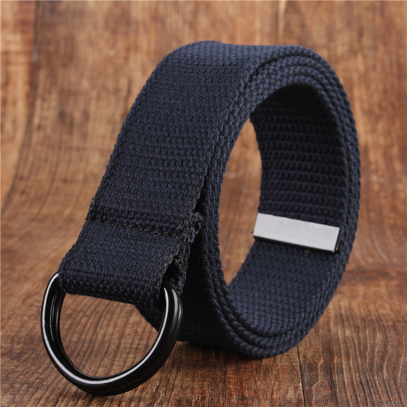 Gearbibi Double Buckle Canvas Simple Belt