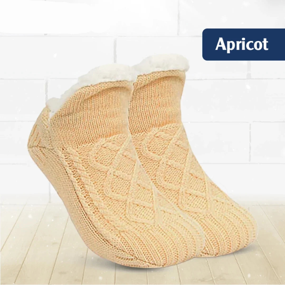 PeakRoo Fleece-Lined Non-Slip Thermal Slippers Socks-Buy 2 Pcs Get Free Shipping