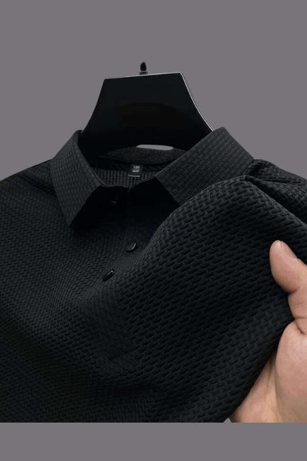 Men's Lightweight Breathable Waffle Knit Polo