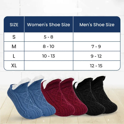 PeakRoo Fleece-Lined Non-Slip Thermal Slippers Socks-Buy 2 Pcs Get Free Shipping