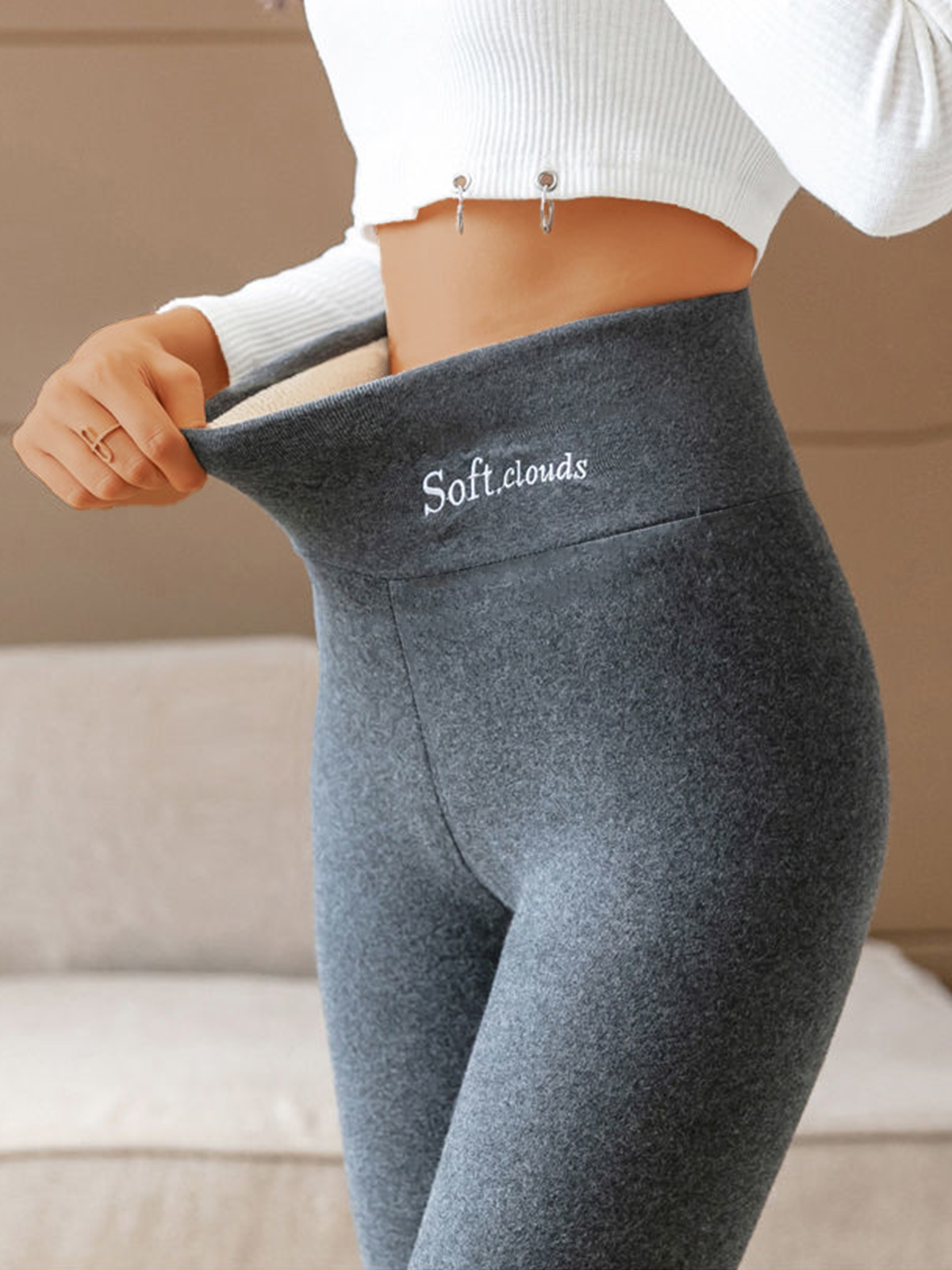 Happy New Year 50% OFF - 🎁PeakRoo Cloudy Fleece Lined Leggings