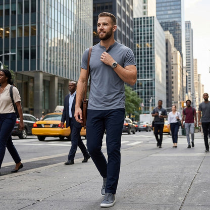 Men's Quick-Dry Henley Collar T-Shirts