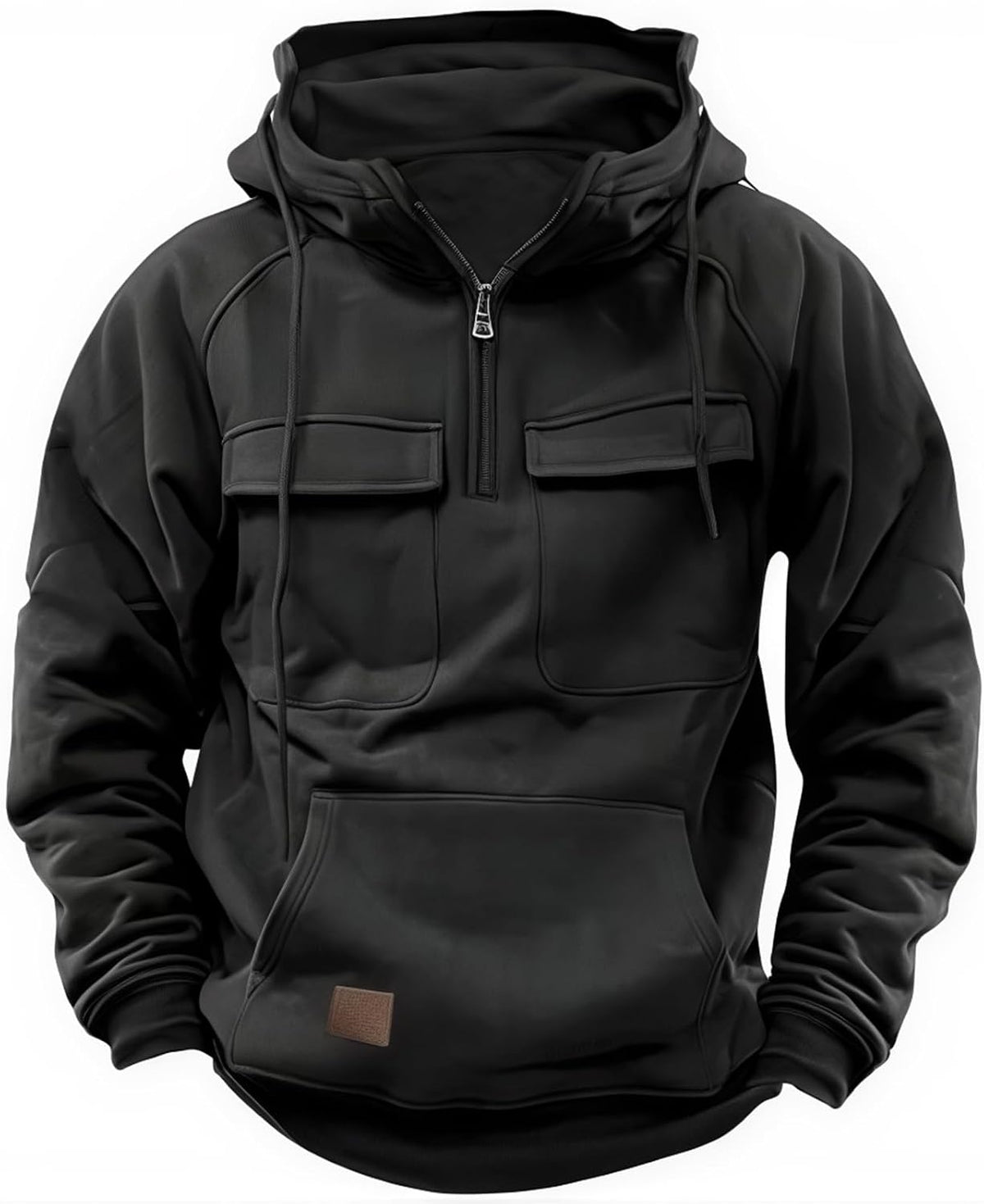 Men's Cargo Quarter-Zip Hoodie