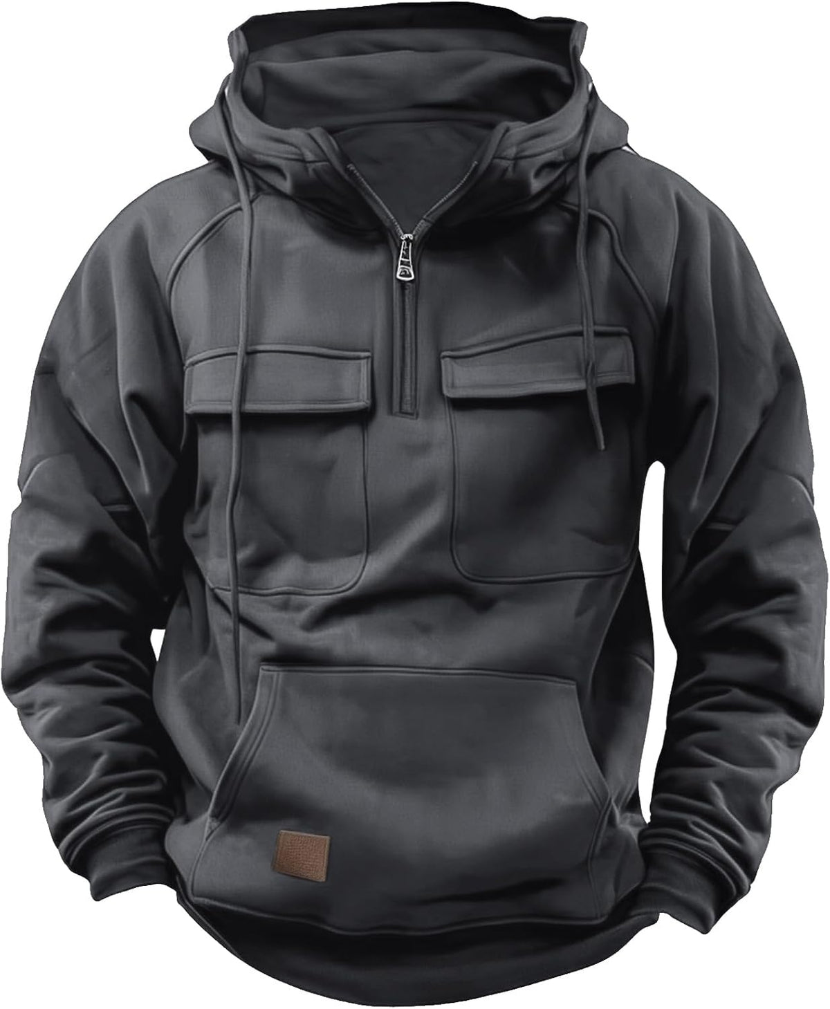 Men's Cargo Quarter-Zip Hoodie
