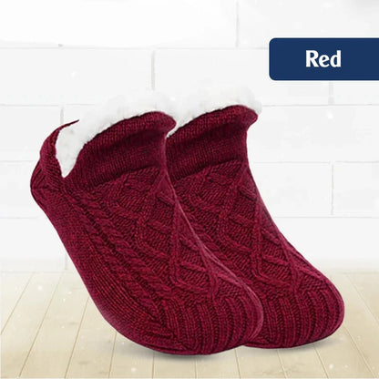 PeakRoo Fleece-Lined Non-Slip Thermal Slippers Socks-Buy 2 Pcs Get Free Shipping