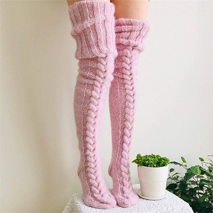 Black Friday 50% OFF - 🎁PeakRoo Warm Over Knee Extra Long Knitted Socks