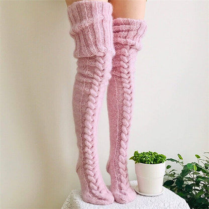 Black Friday 50% OFF - 🎁PeakRoo Warm Over Knee Extra Long Knitted Socks