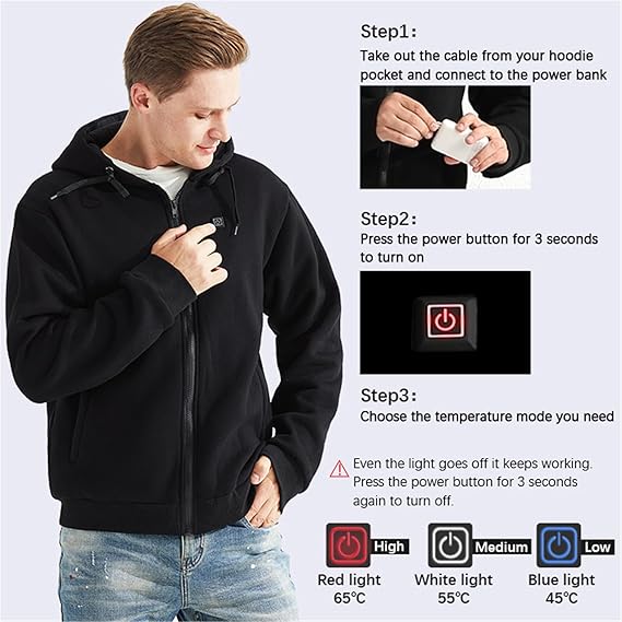 Black Friday 50% OFF - 🎁Unisex Heated Hoodie