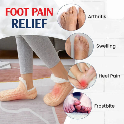 PeakRoo Fleece-Lined Non-Slip Thermal Slippers Socks-Buy 2 Pcs Get Free Shipping