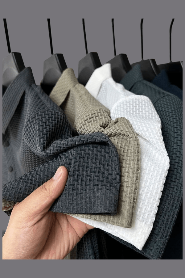 Men's Lightweight Breathable Waffle Knit Polo