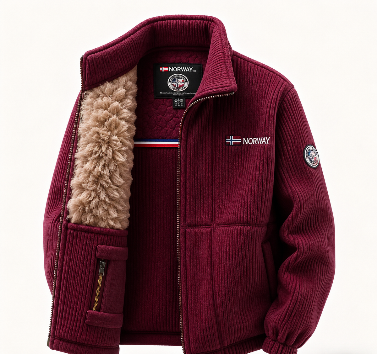 🔥Men’s Outdoor Stand Collar Fleece Jacket