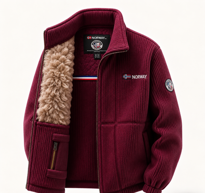 🔥Men’s Outdoor Stand Collar Fleece Jacket