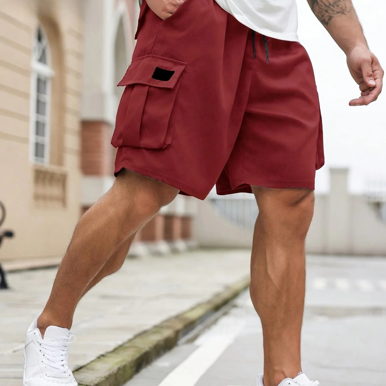 Men's Plus-size Casual Cargo Shorts