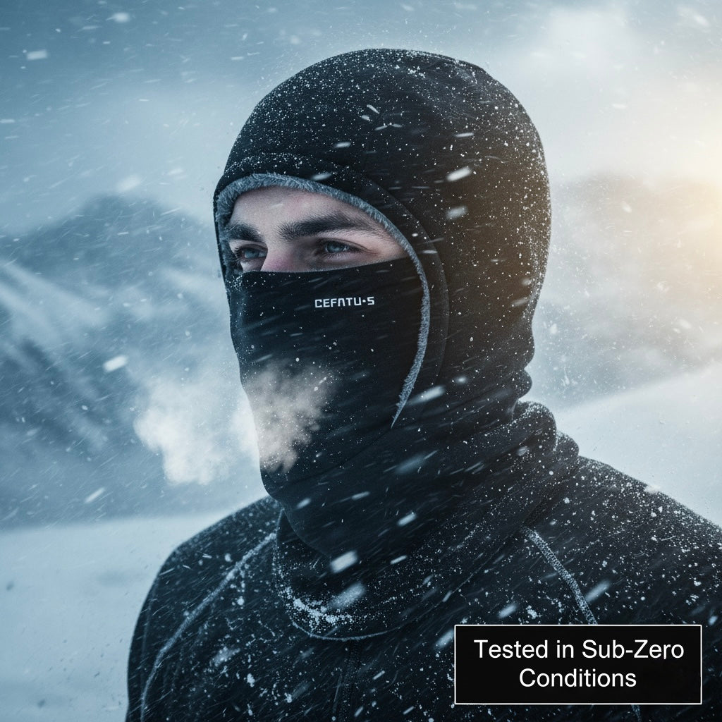 ThermaFleece™ 3-in-1 Winter Balaclava – Windproof Hat, Face Mask & Neck Warmer