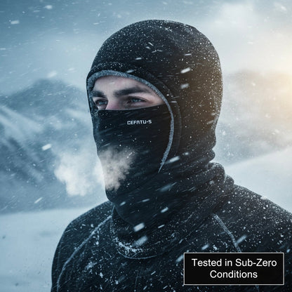 ThermaFleece™ 3-in-1 Winter Balaclava – Windproof Hat, Face Mask & Neck Warmer