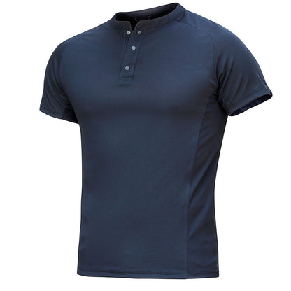 Men's Quick-Dry Henley Collar T-Shirts