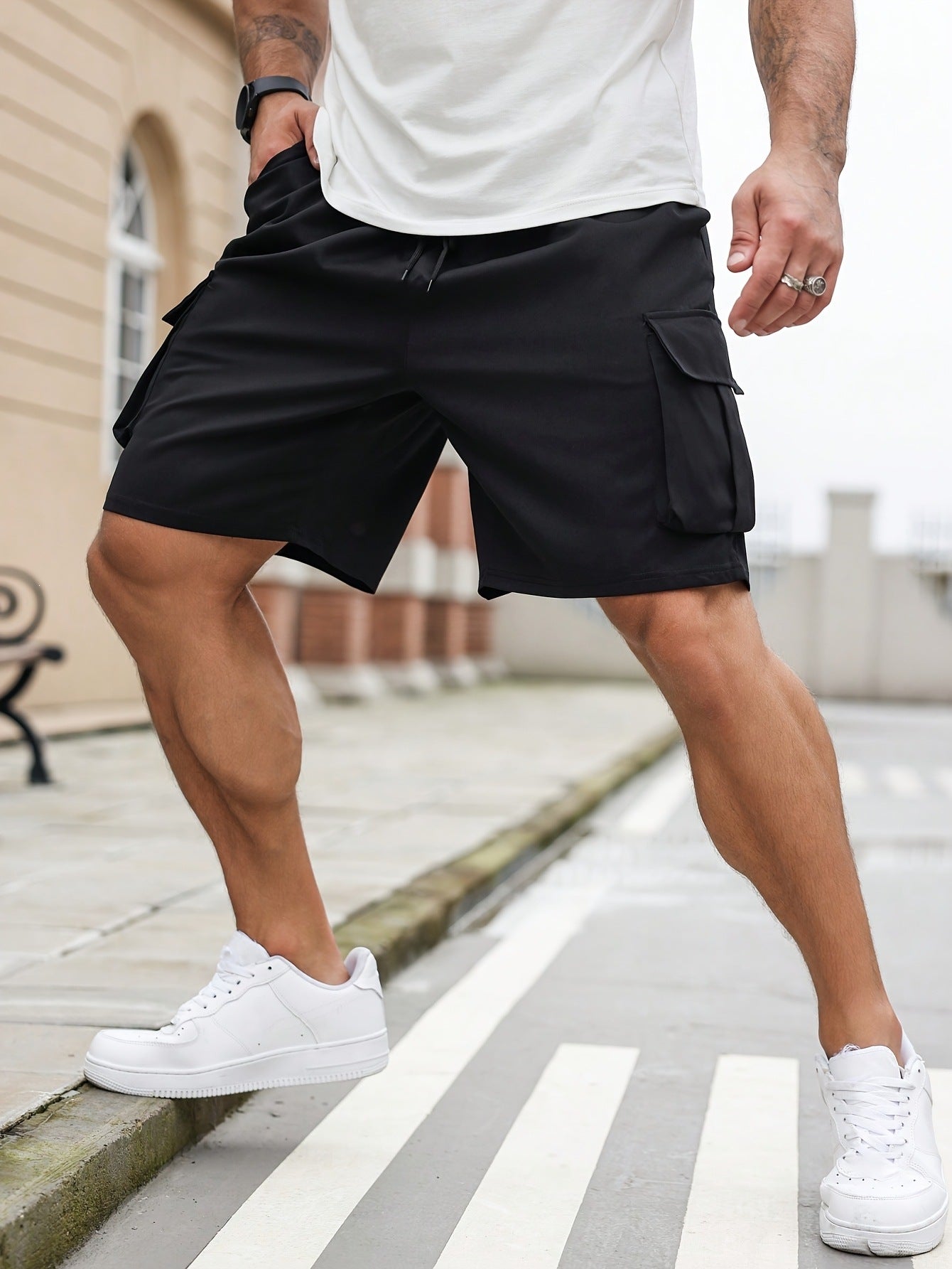 Men's Plus-size Casual Cargo Shorts