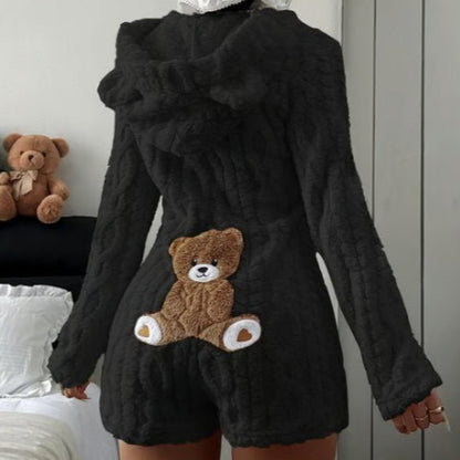 Women's Cozy Cute Plush Romper