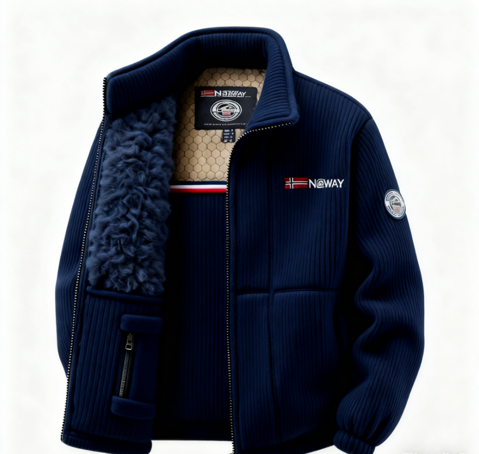 🔥Men’s Outdoor Stand Collar Fleece Jacket