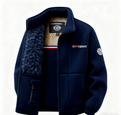 🔥Men’s Outdoor Stand Collar Fleece Jacket