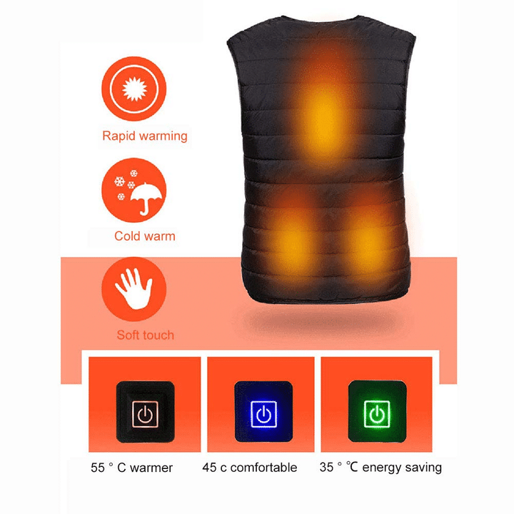 PeakRoo Unisex heated down vest