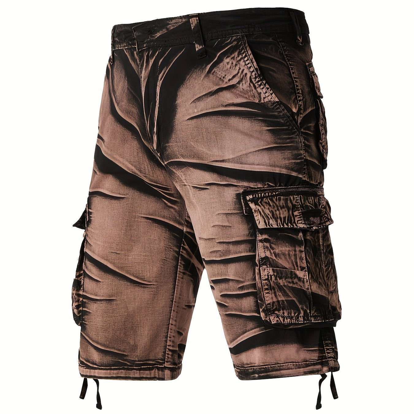 Gearbibi Camo Pattern Cotton Cargo Shorts