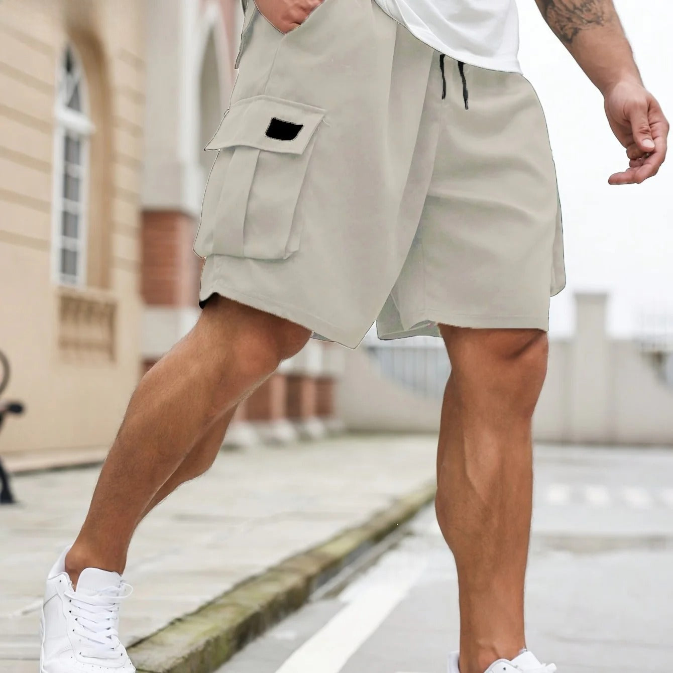 Men's Plus-size Casual Cargo Shorts