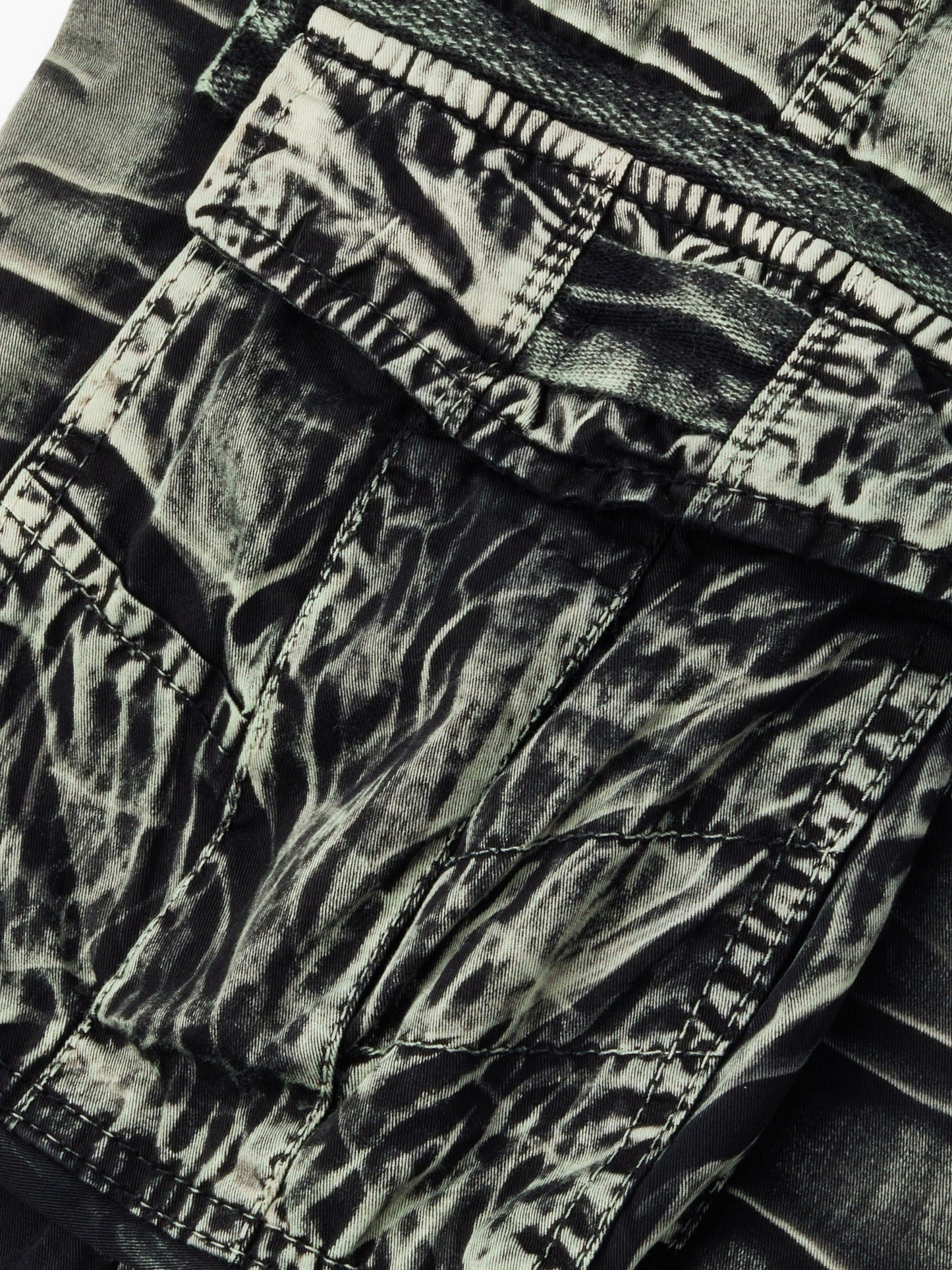 Gearbibi Camo Pattern Cotton Cargo Shorts